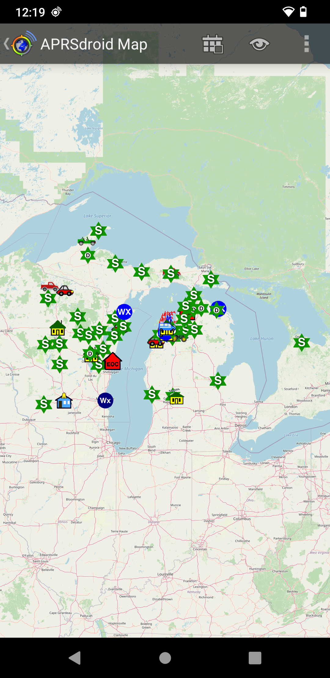 APRS Packet Map